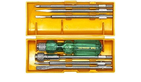 Screw Driver Set  - 840 (Neon, Silver and Green)