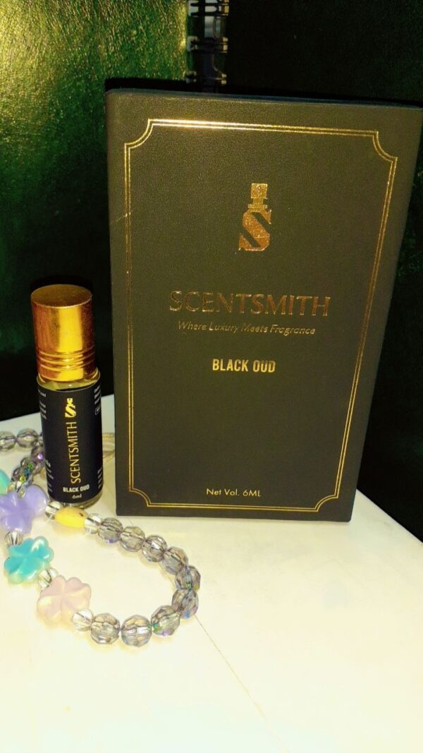 SCENTSMITH Perfume Roll On Attar (Black Oudh)